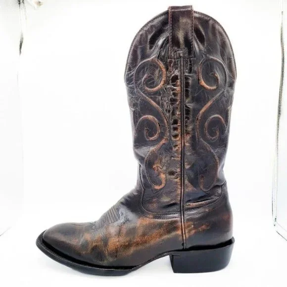 Stetson | Shoes | Antiqued Stetson Western Boots Ee Square 
